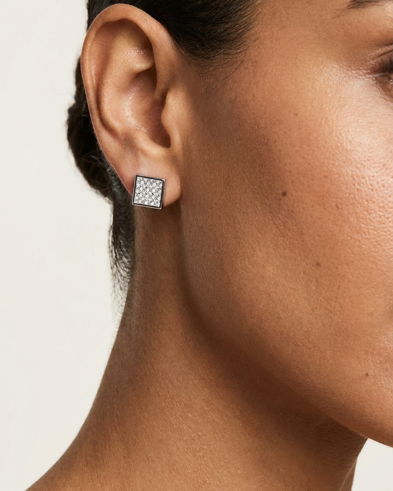 Royal Square Studs — view 4