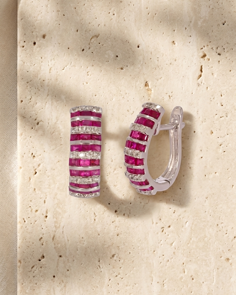 Rosé Radiance Earrings — view 1