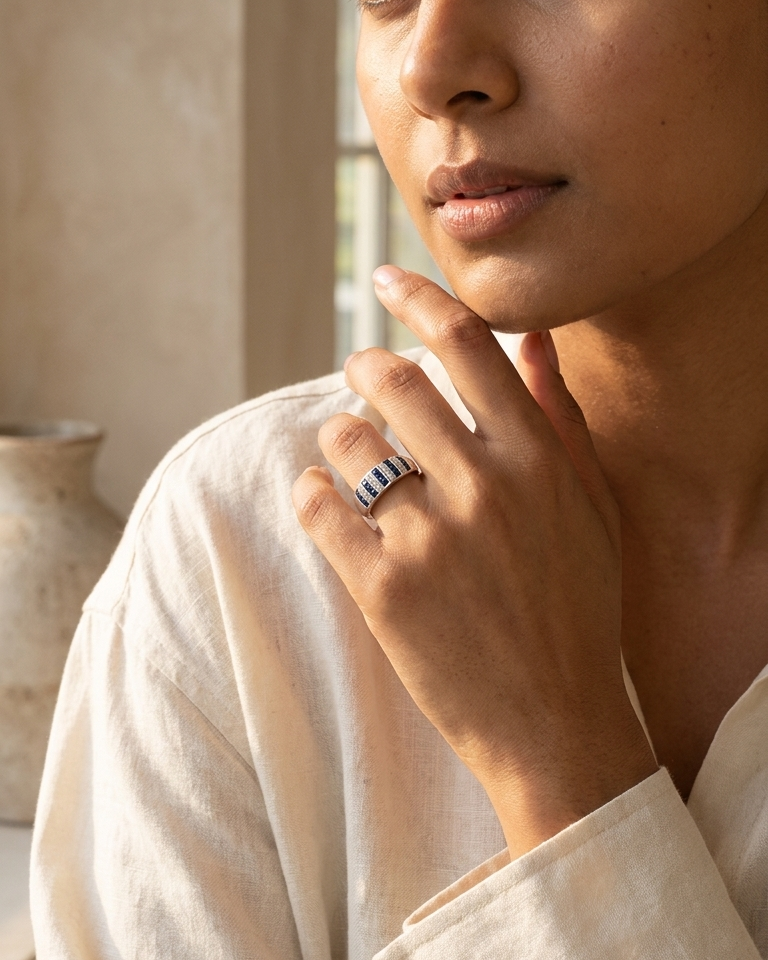 Blue Radiance Ring — view 3