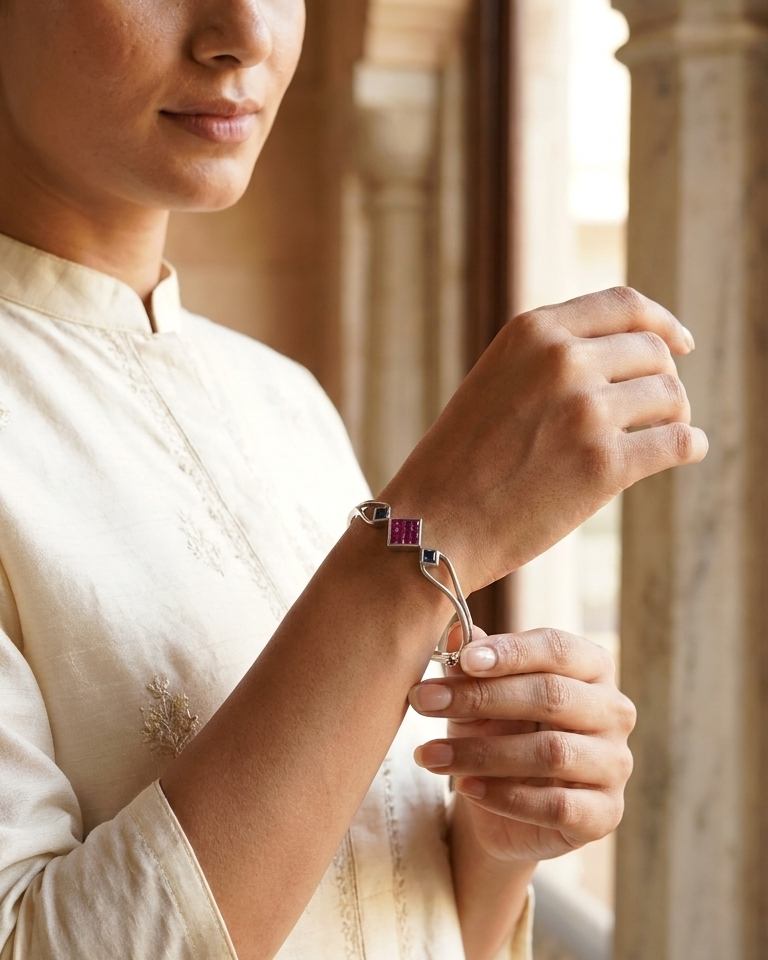 Rosette Link Cuff — view 3
