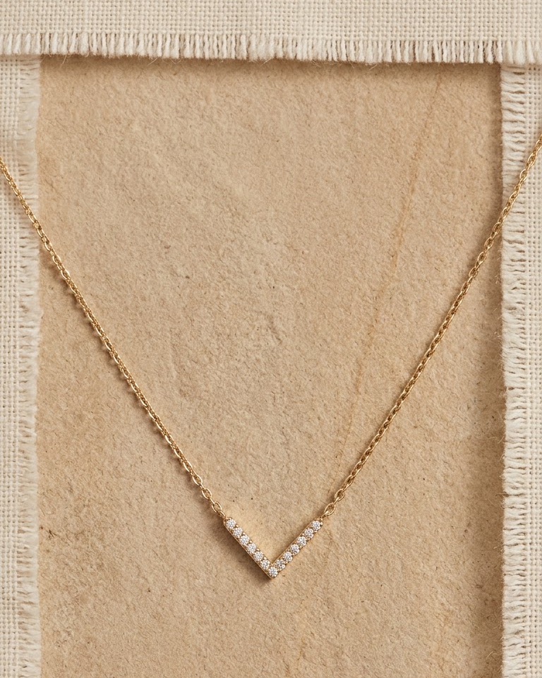 Celeste V Diamond Necklace — view 2