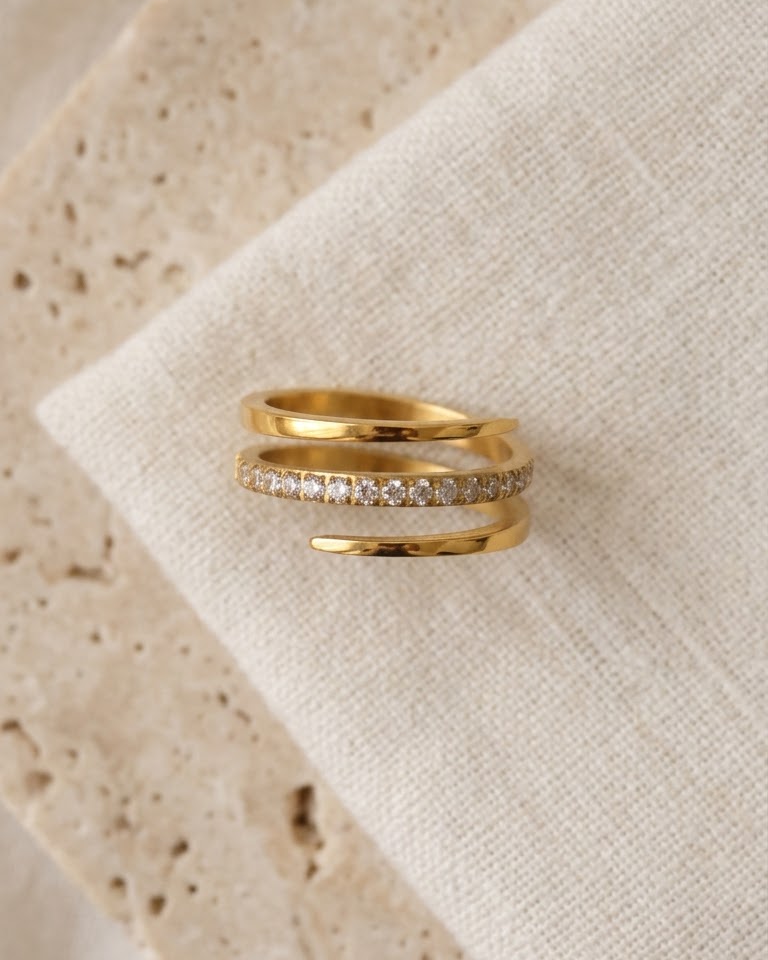 Solara Diamond Wrap Ring — view 1