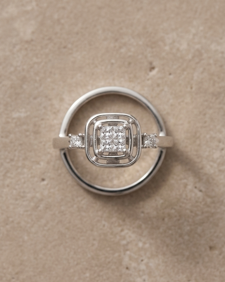 The Luna Halo Ring