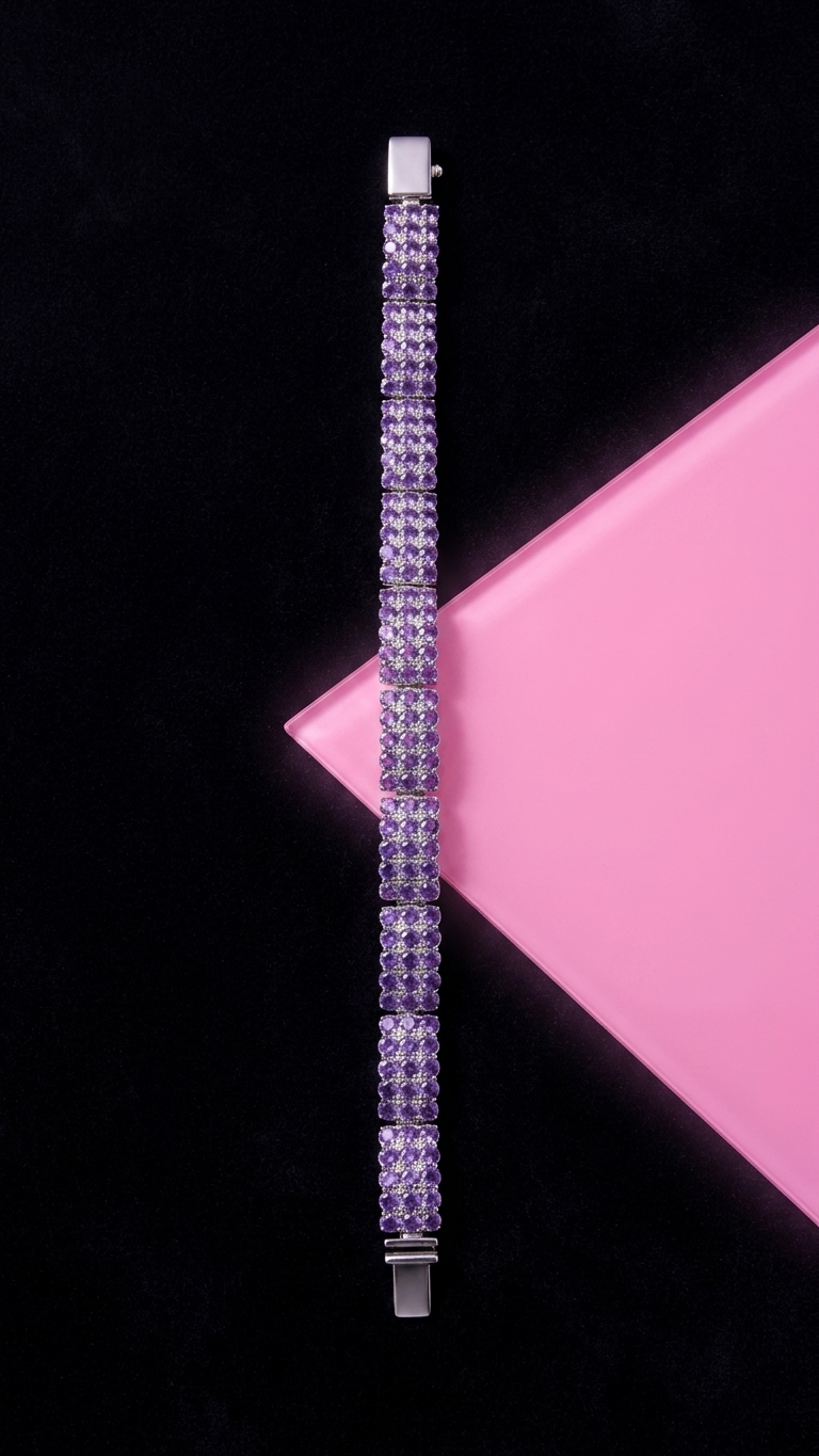 Amethyst Dusk Pavé Bracelet