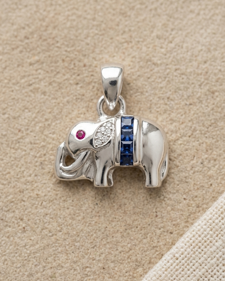 Sapphire Majesty Elephant (Small) — view 1