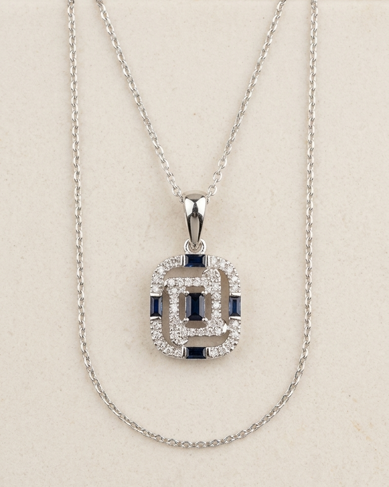 Azure Frame Pendant — view 1