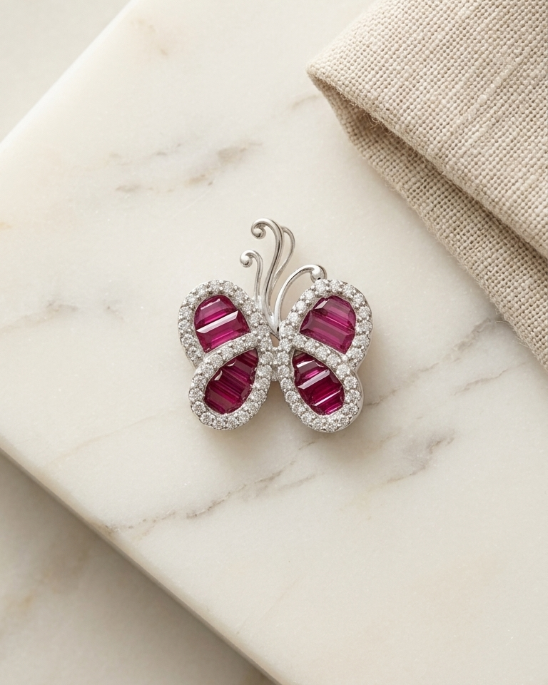 Ruby Flutter Pendant — view 1