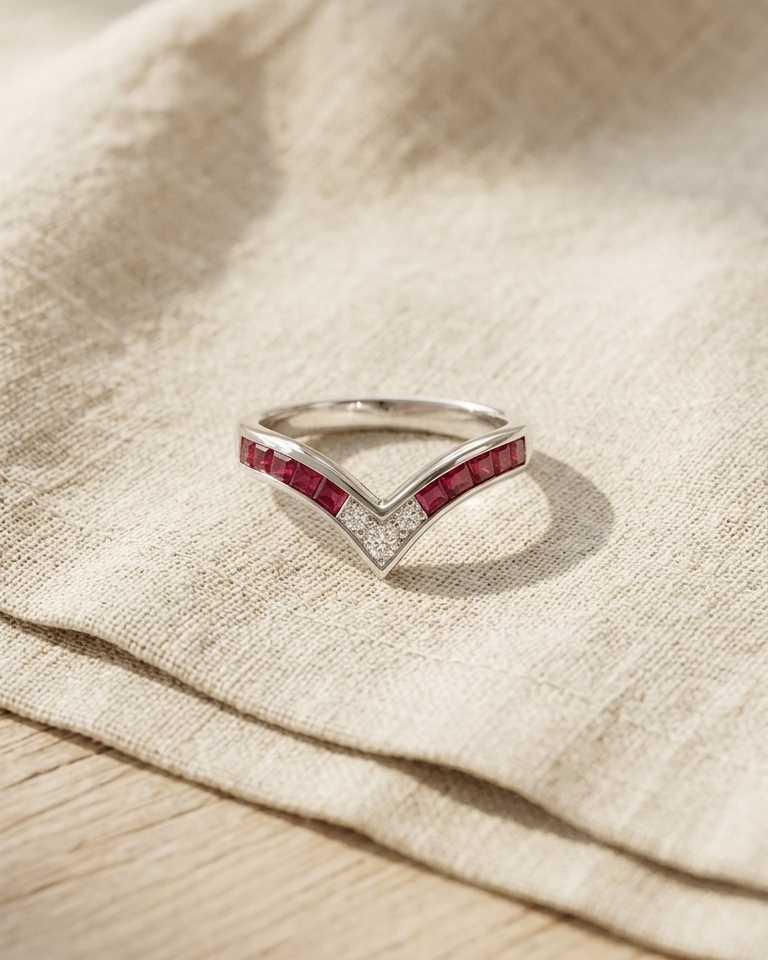Chevron ring — view 1