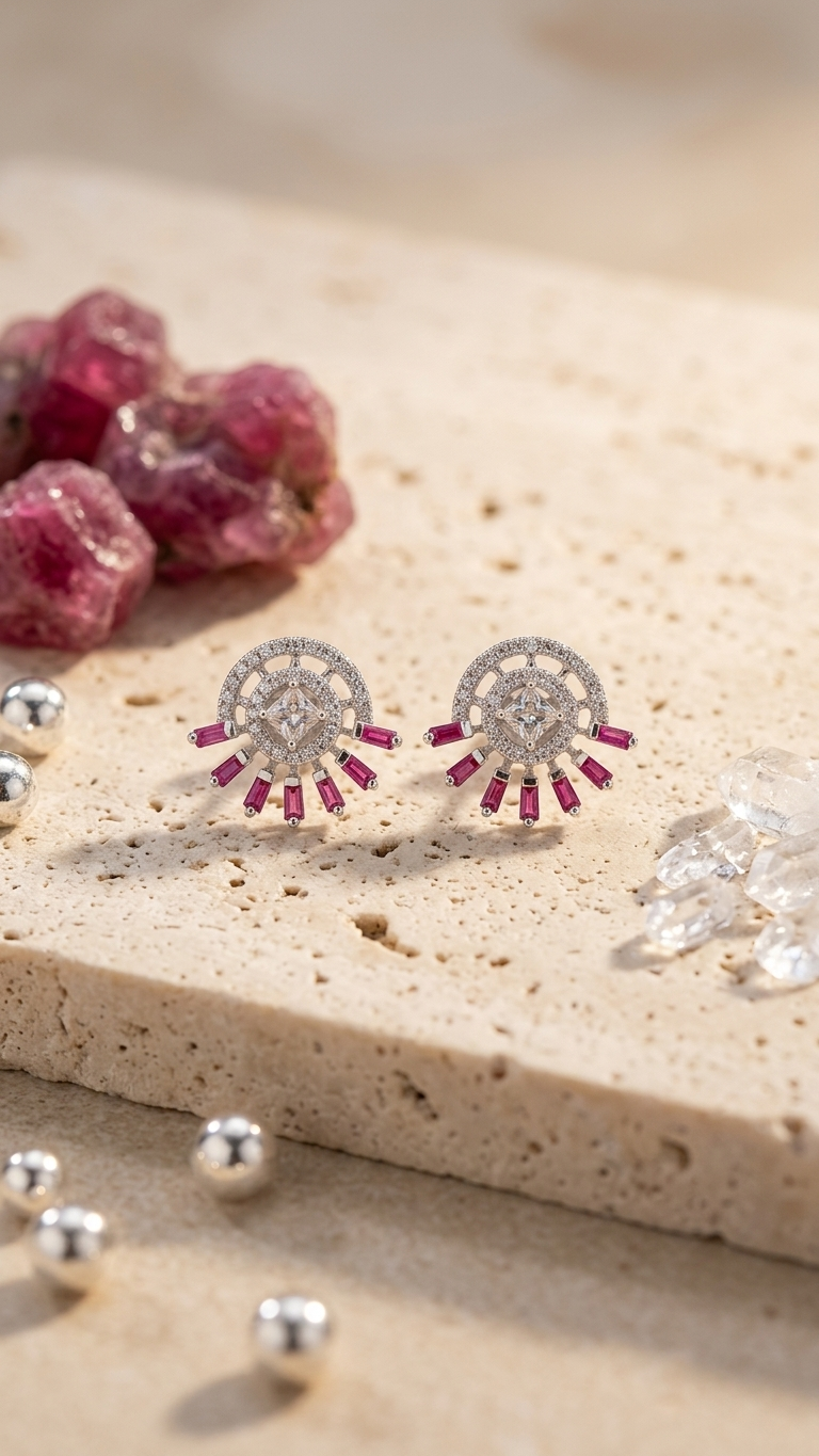 Sunburst Stud Earrings