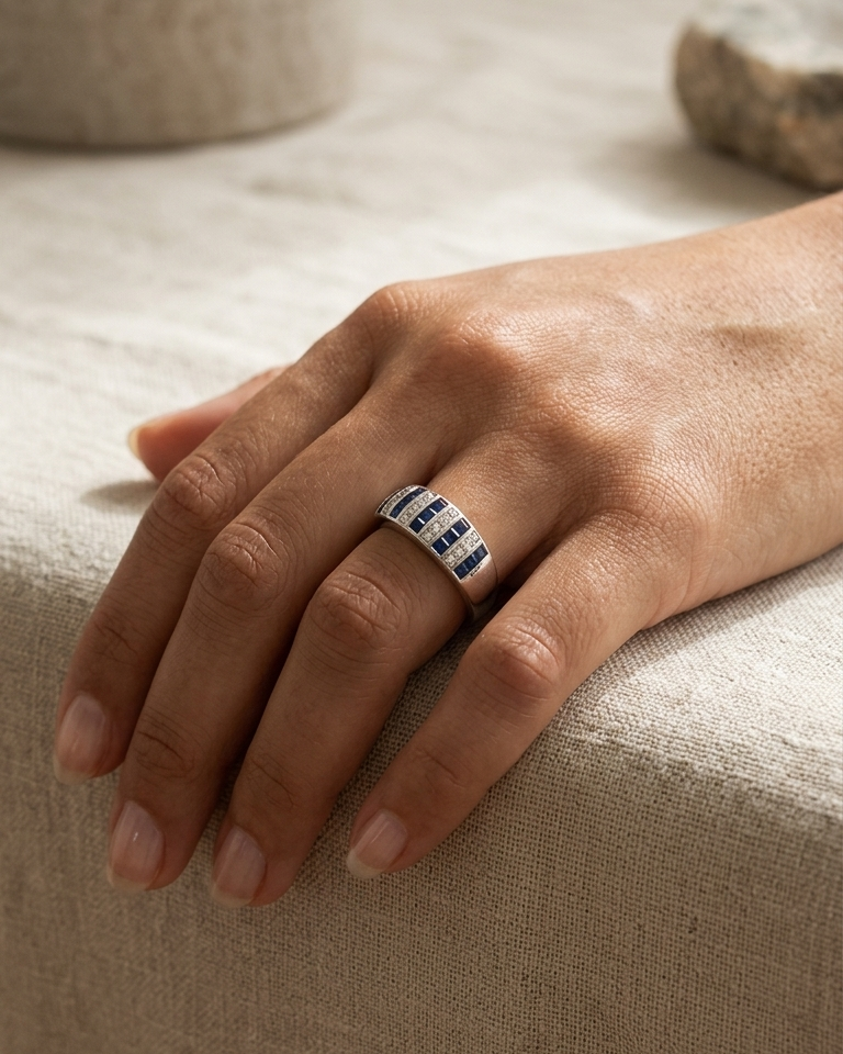 Blue Radiance Ring