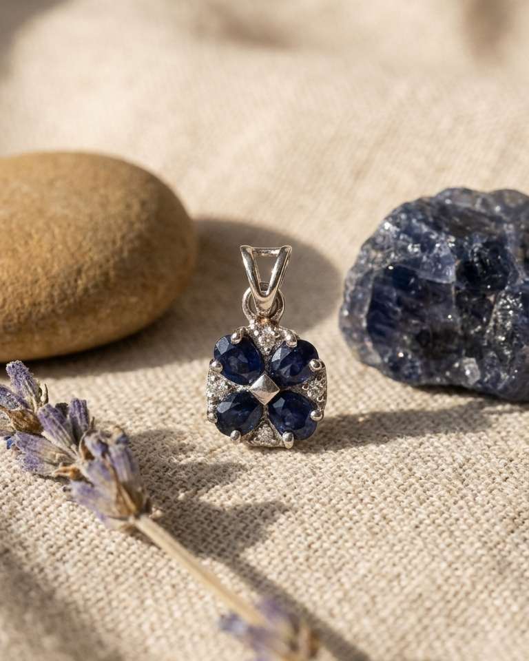 Celestial Sapphire Cluster — view 2