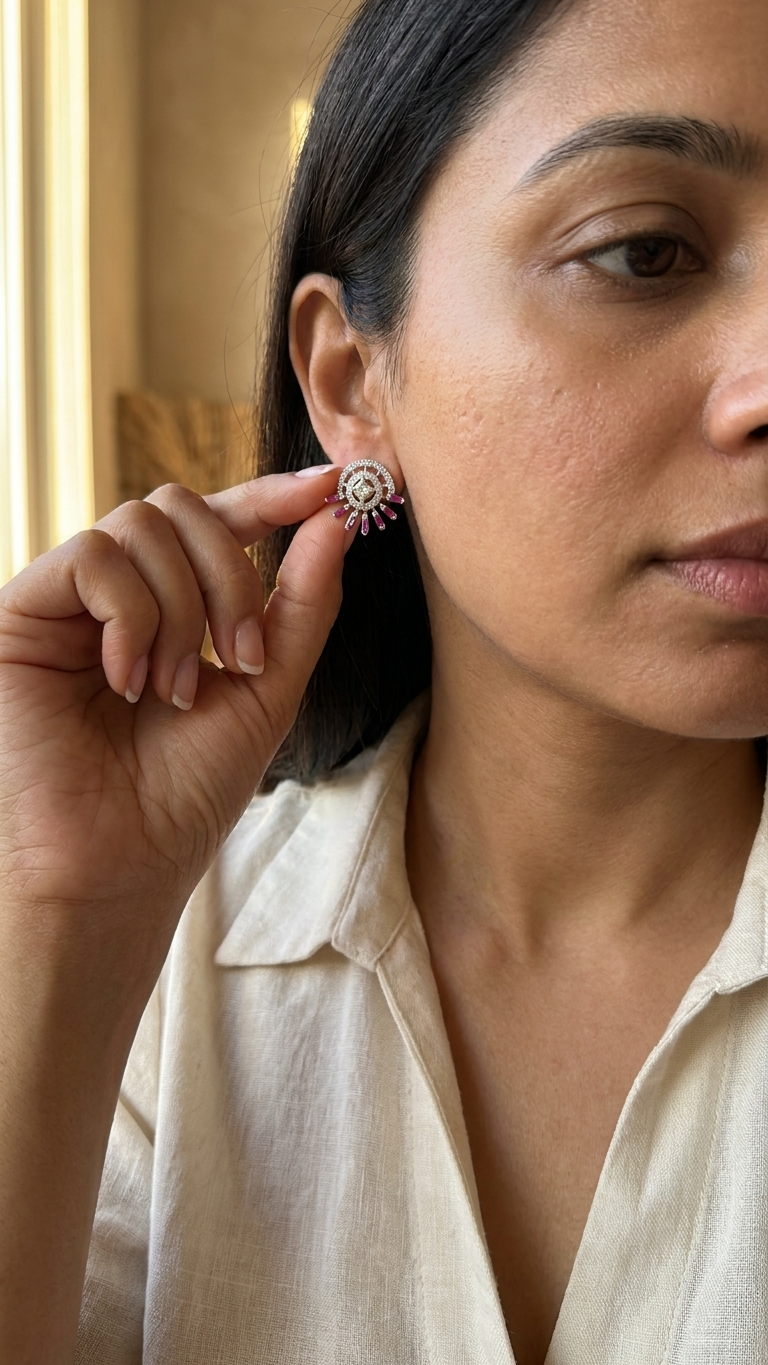 Sunburst Stud Earrings