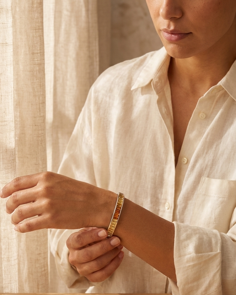 Lumière Rainbow Bangle — view 4