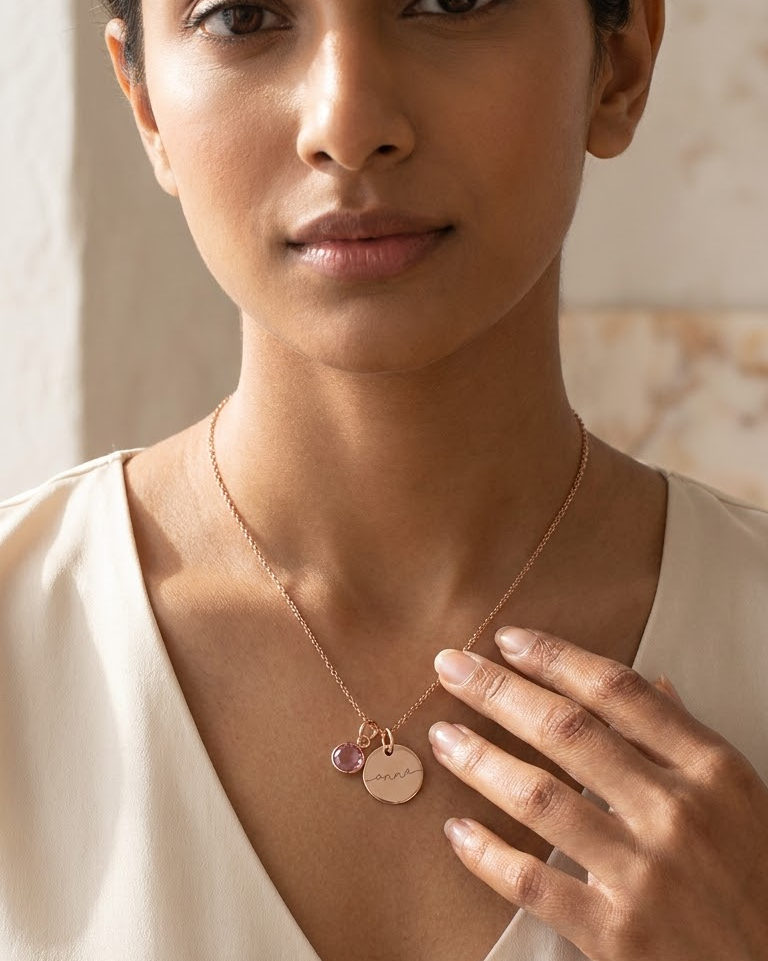The Birth Month Charm Necklace — view 6