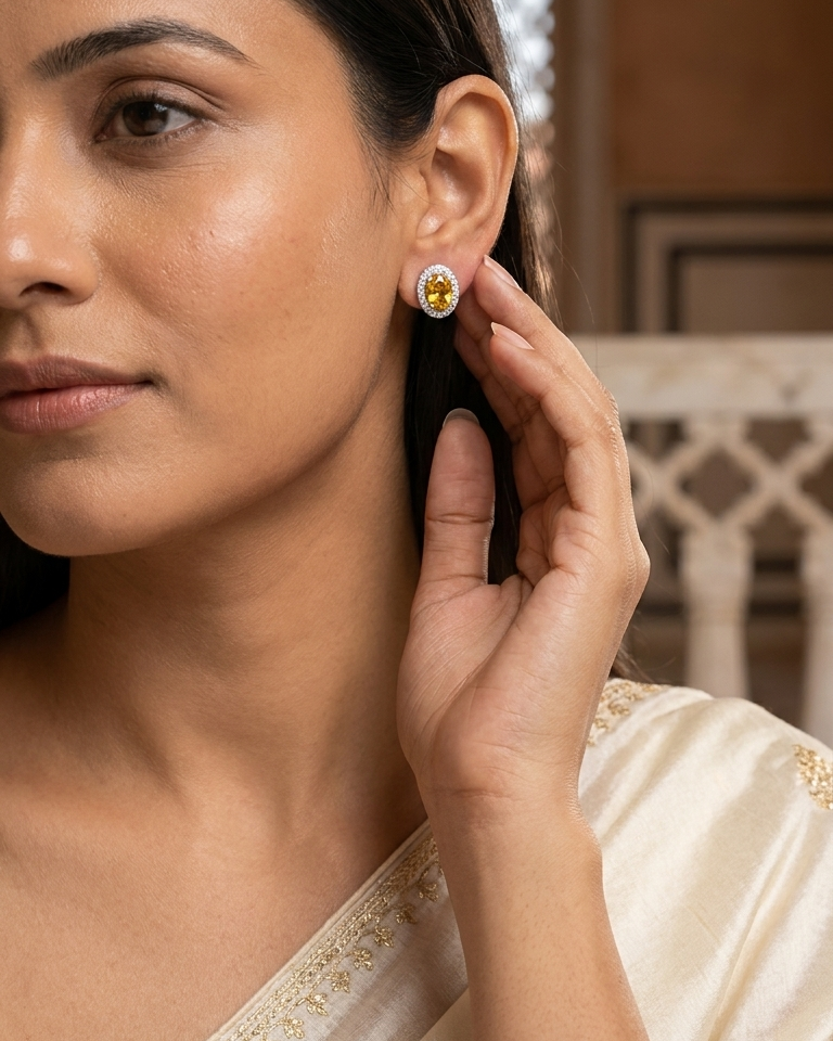 Honey Glow Studs — view 2