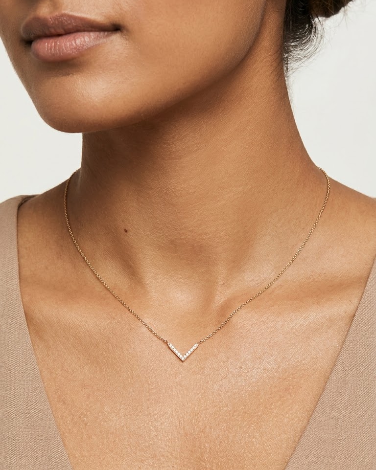 Celeste V Diamond Necklace — view 1