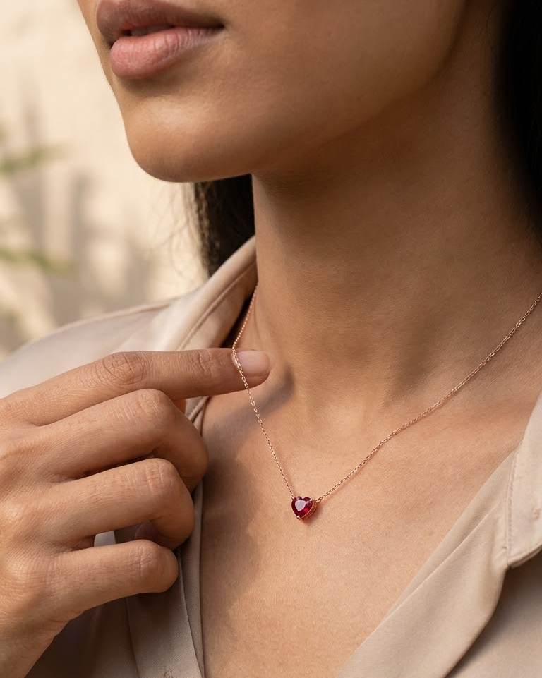 Ruby Amour Necklace — view 2