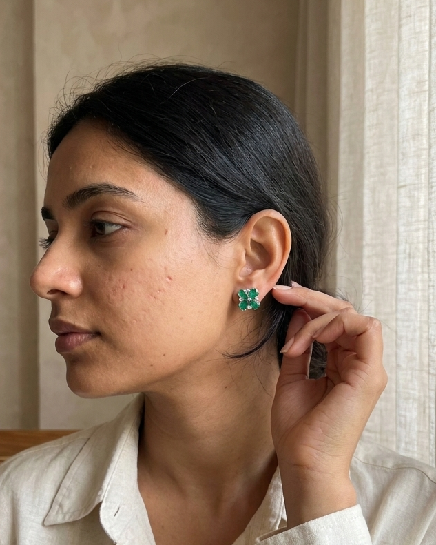 Verde Fleur Studs