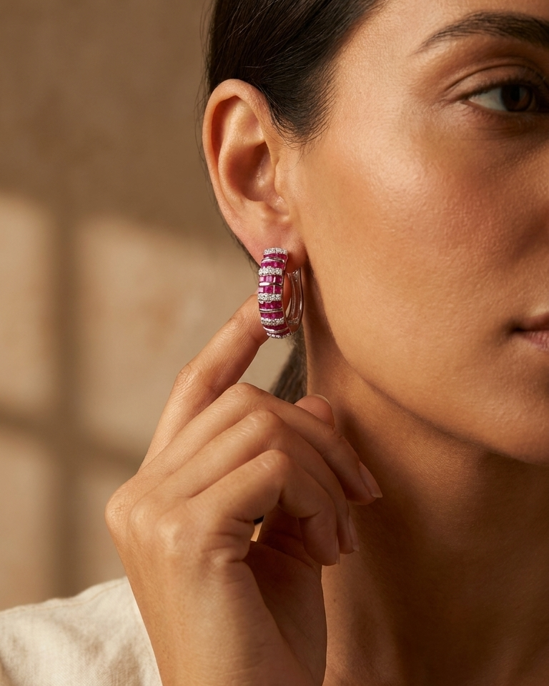 Rosé Radiance Earrings