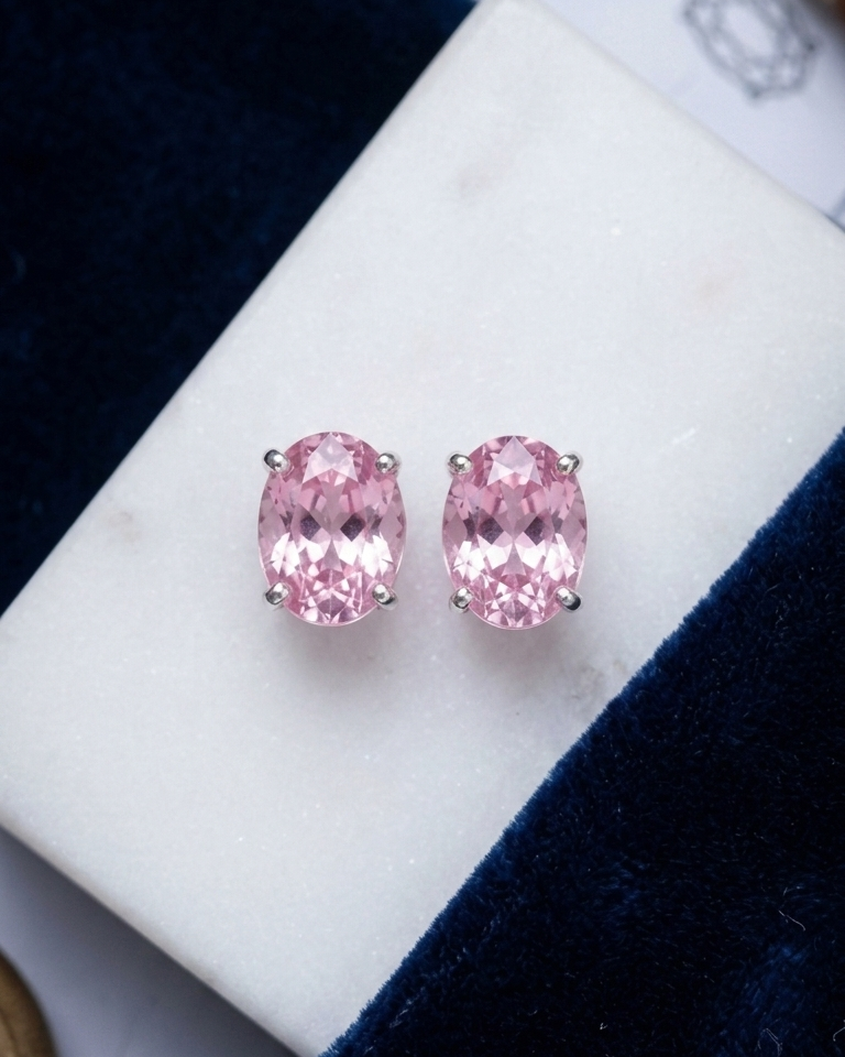Pink Kiss Studs