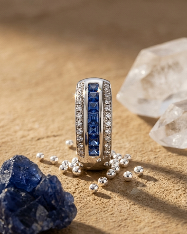 Blue Astoria ring — view 1