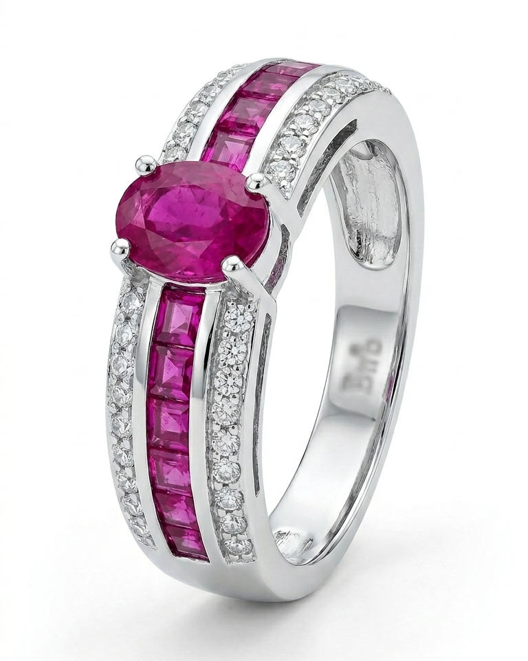 Ruby Cascade Ring