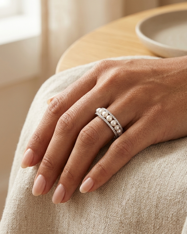 Aurora Pearl Ring — view 2
