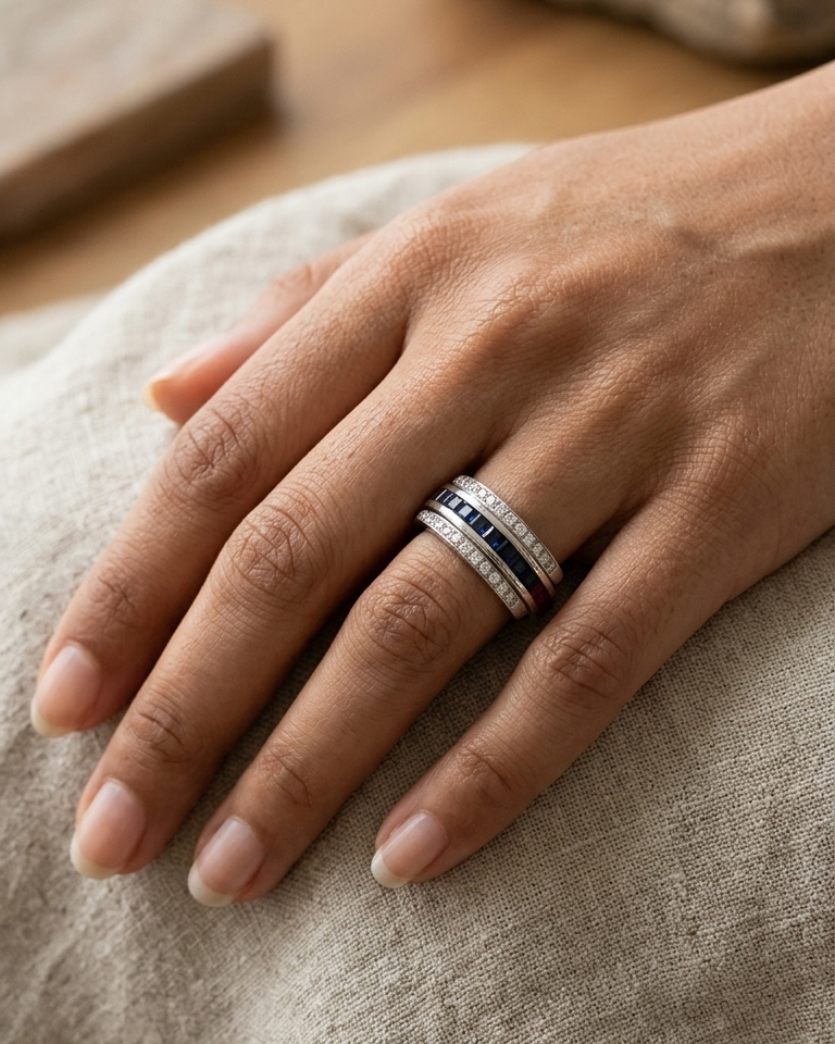 Midnight Sapphire & Ruby Duo Band — view 1