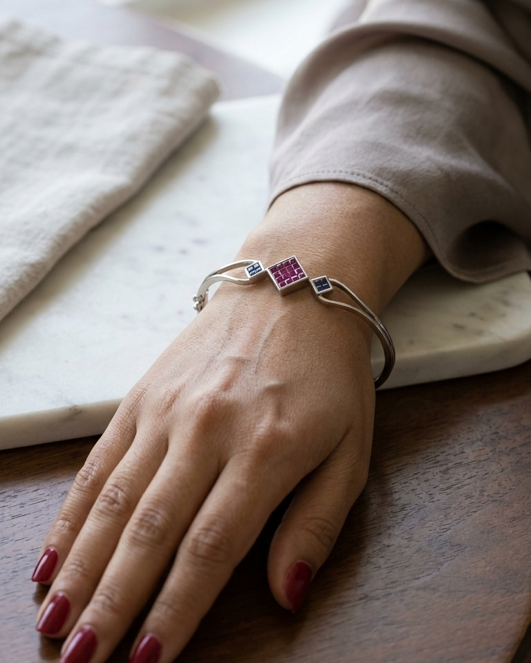 Rosette Link Cuff