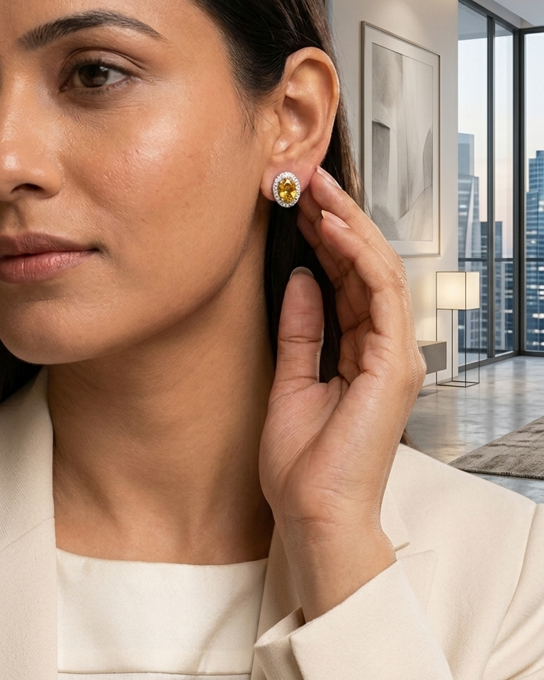 Honey Glow Studs — view 4