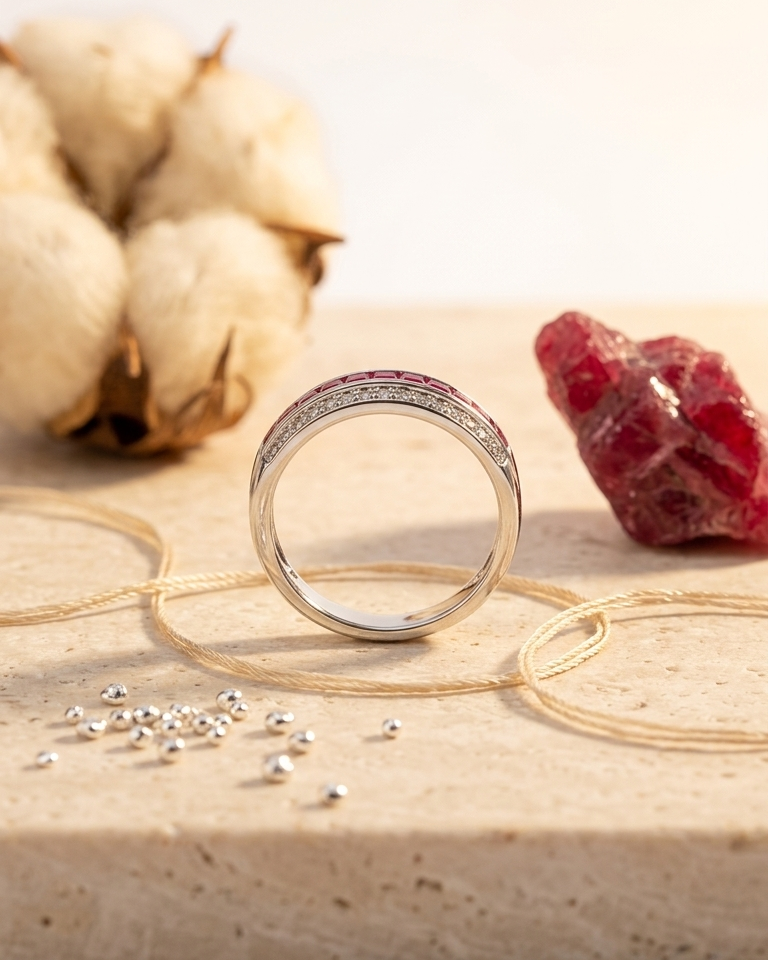 Ruby Inlay Ring