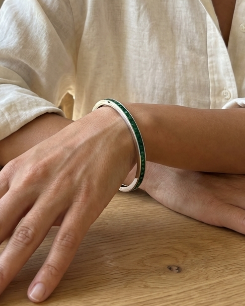 Emerald Halo Bangle — view 3