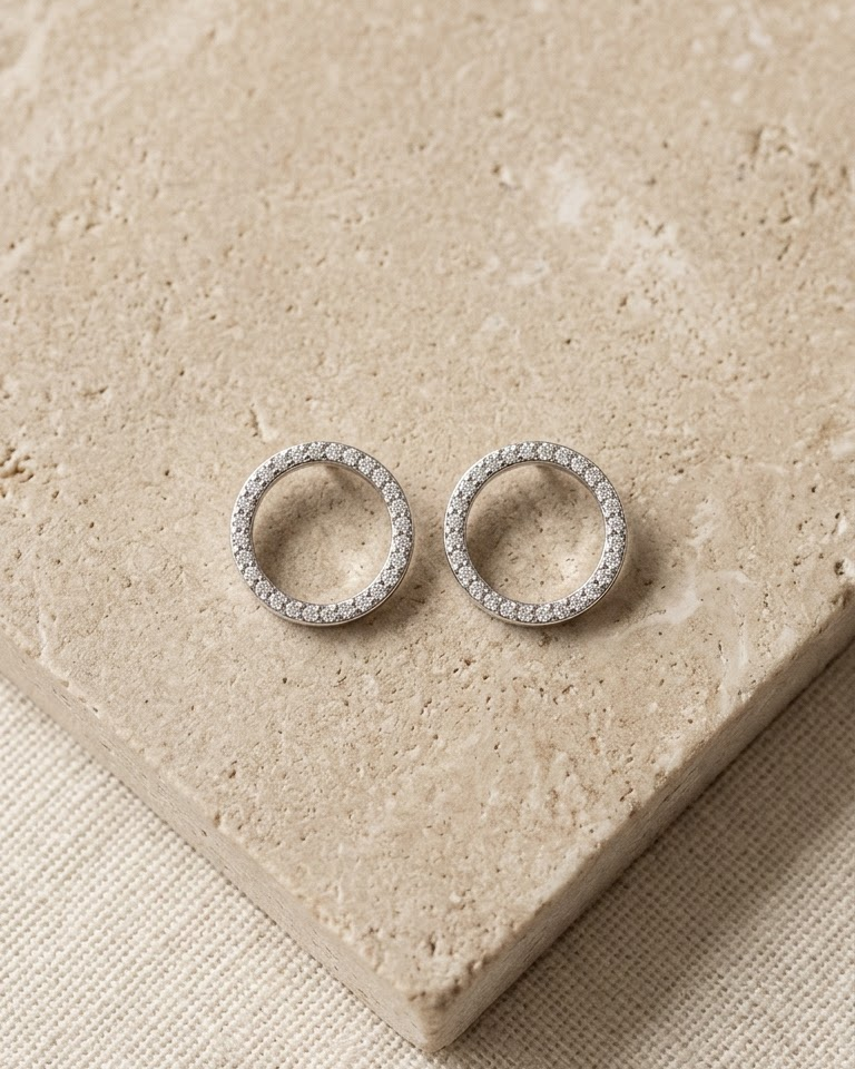 Celeste Circle Earrings — view 1