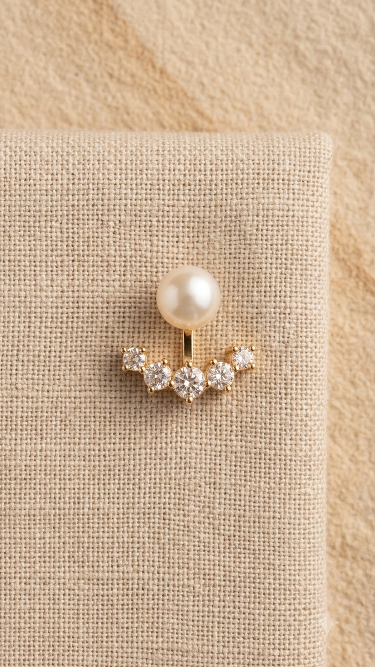 The Aurelia Pearl & Diamond Studs