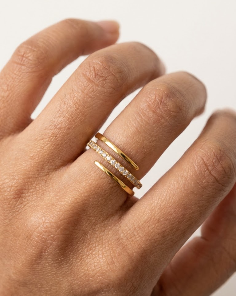 Solara Diamond Wrap Ring — view 3