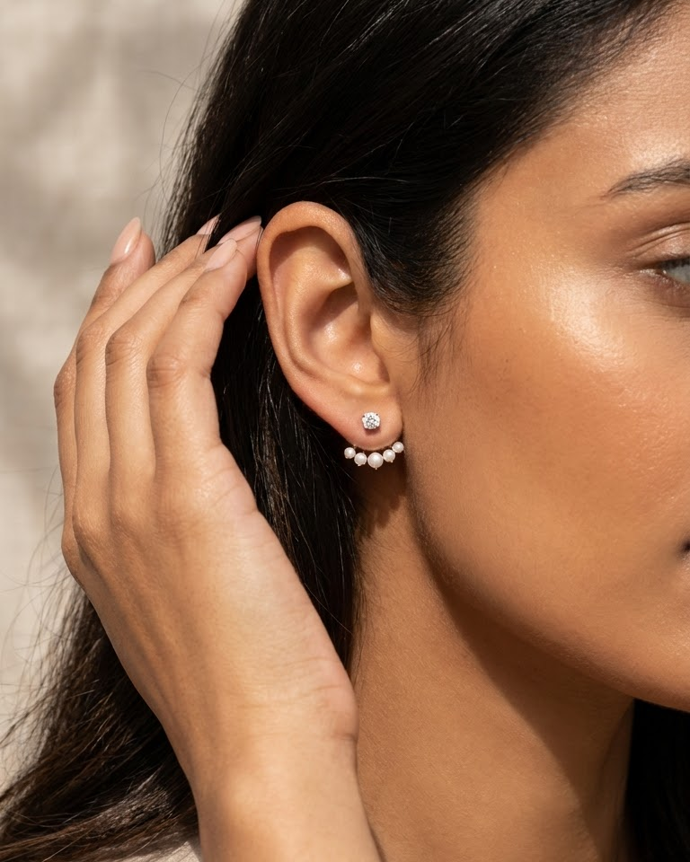 The Celeste Pearl Earrings — view 1