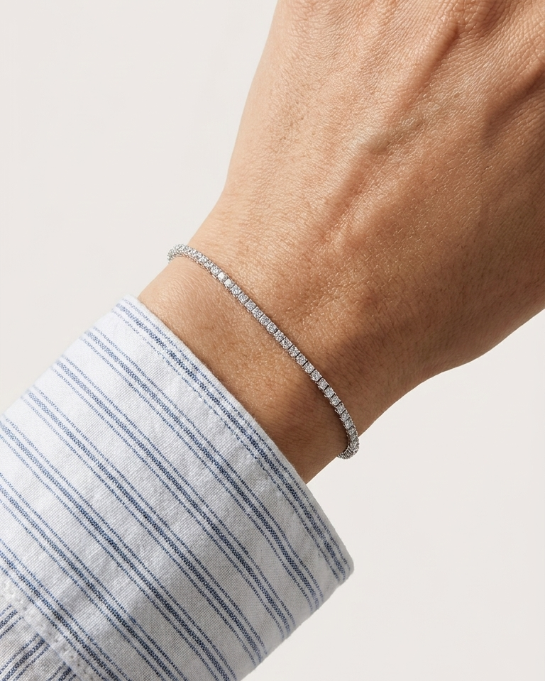 Lumière Tennis Bracelet — view 3