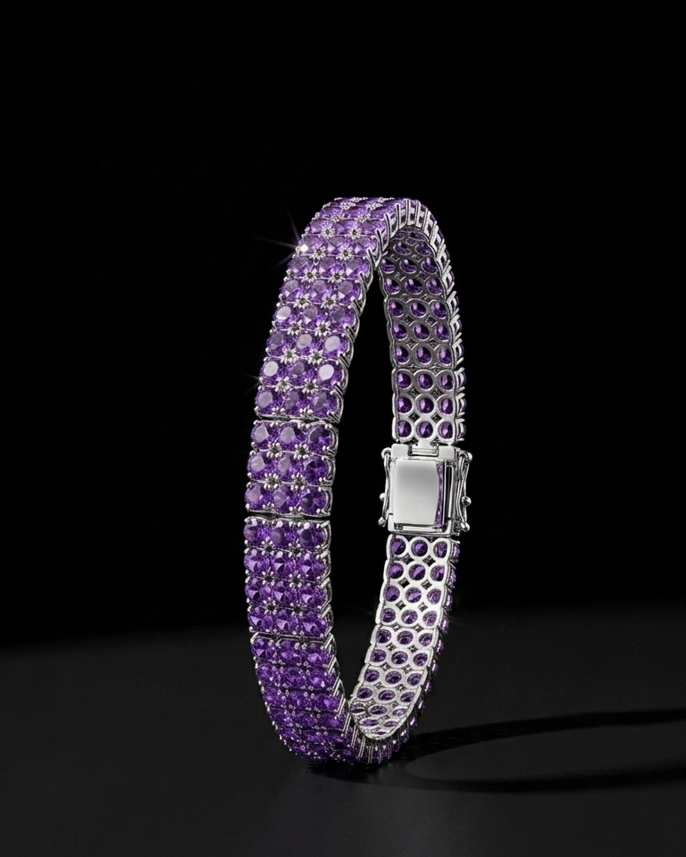 Amethyst Dusk Pavé Bracelet
