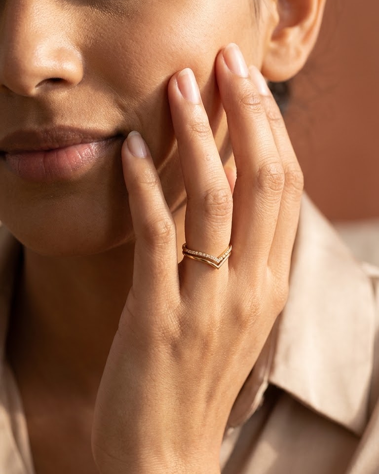 Celeste V Diamond Ring — view 3