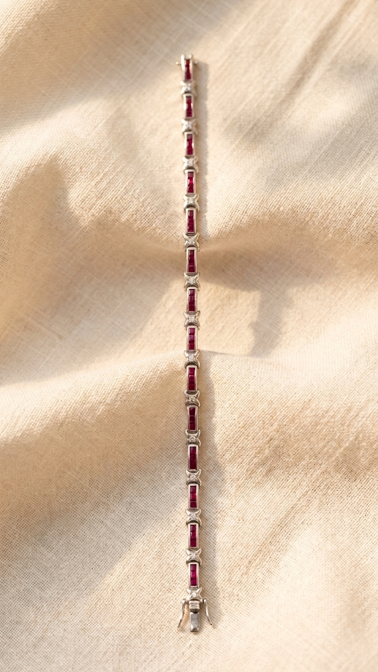 Ruby Line Bracelet — view 1