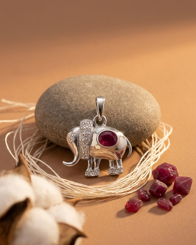 Regal Elephant Pendant — view 6