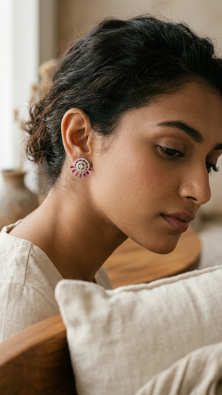 Sunburst Stud Earrings