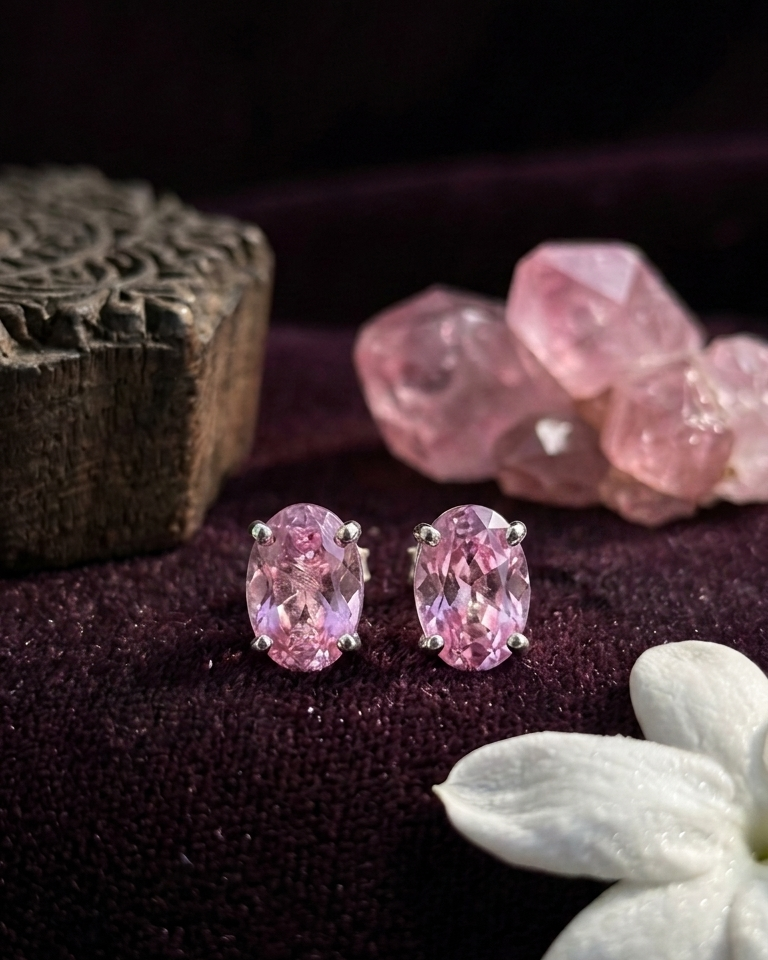 Pink Kiss Studs