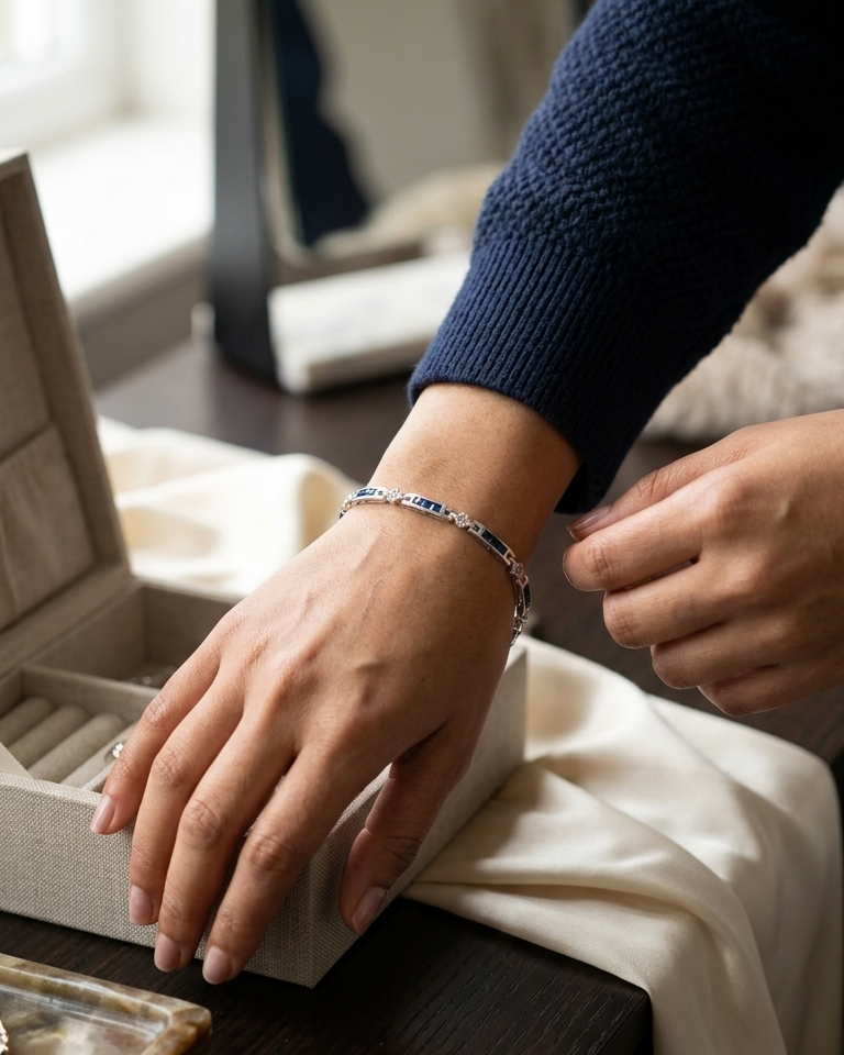 Sapphire Grace Bracelet — view 3