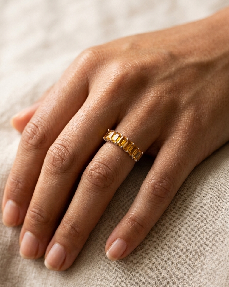 Golden Cascade Citrine Ring — view 2