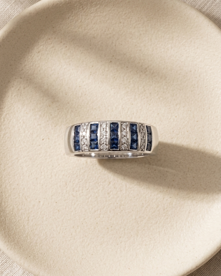 Blue Radiance Ring — view 1