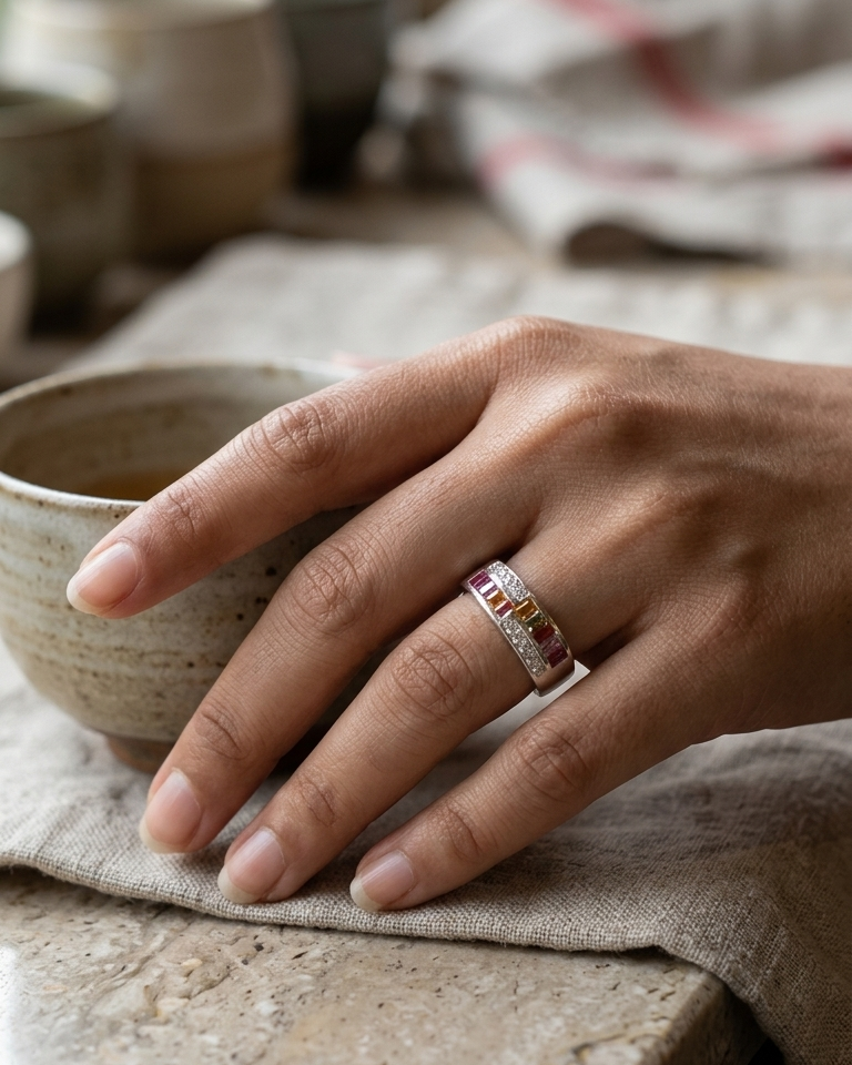 Mosaic Luxe Ring — view 4