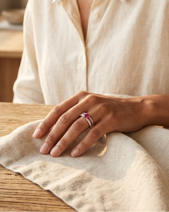 Ruby Cascade Ring