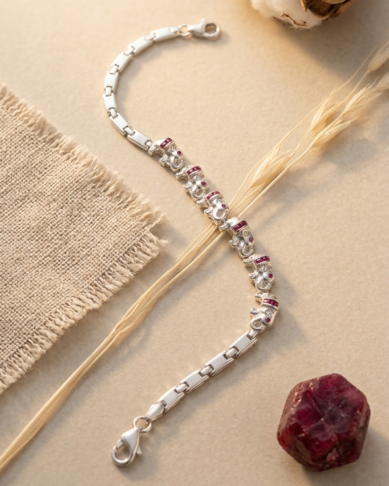 Ruby Tusker Bracelet