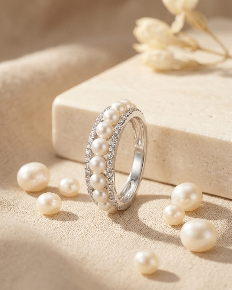 Aurora Pearl Ring — view 1